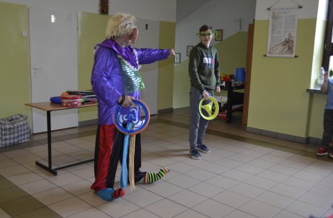 Klaun Walduś w naszej szkole